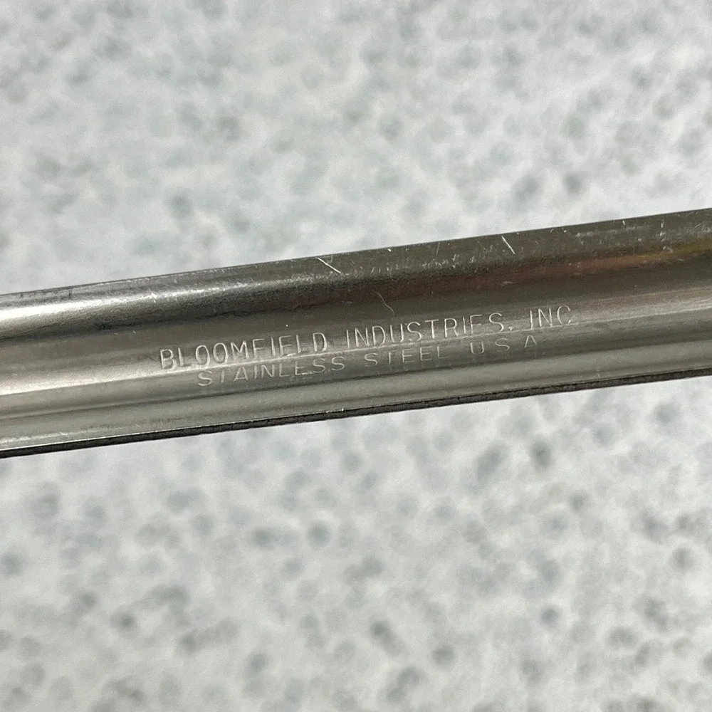 Vintage Bloomfield Industries‎ Stainless Serving Spoon Black Handle Kitchen